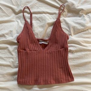 Pink Urban Outfitters crop tank top, size S